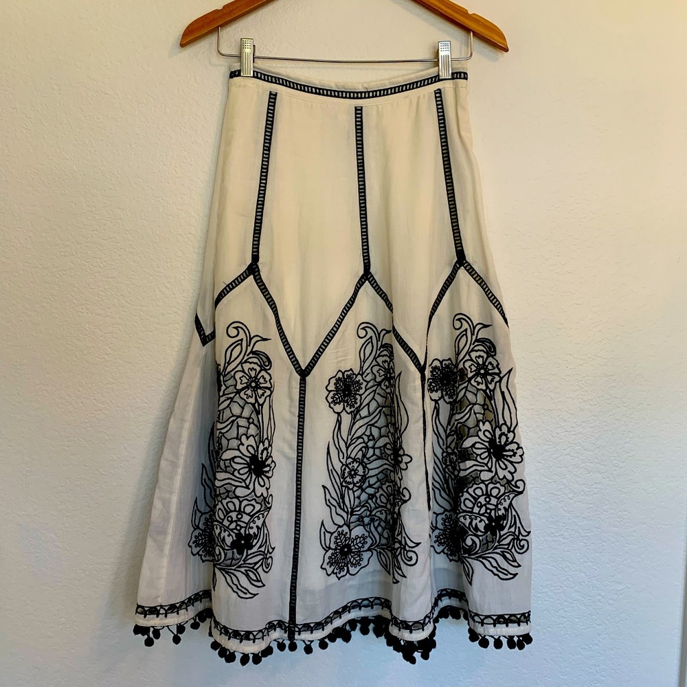 Akemi + Kin Anthropologie black and white skirt - Picture 3 of 8